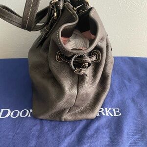 Dooney & Bourke Grey Leather Shoulder Bag